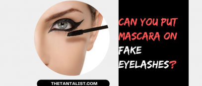 mascara on fake eyelashes