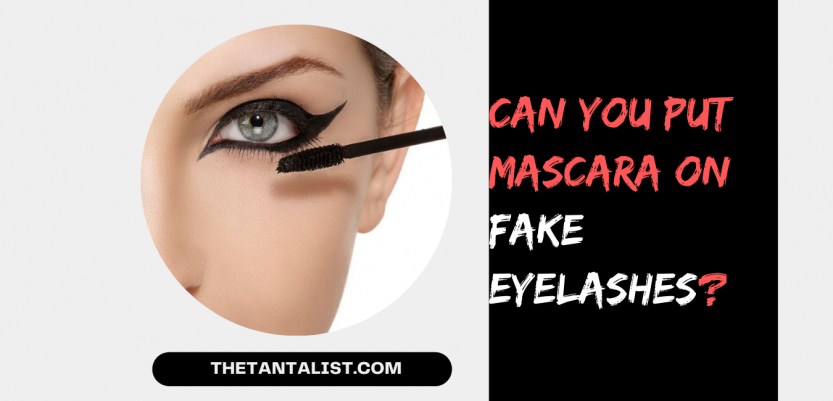 mascara on fake eyelashes